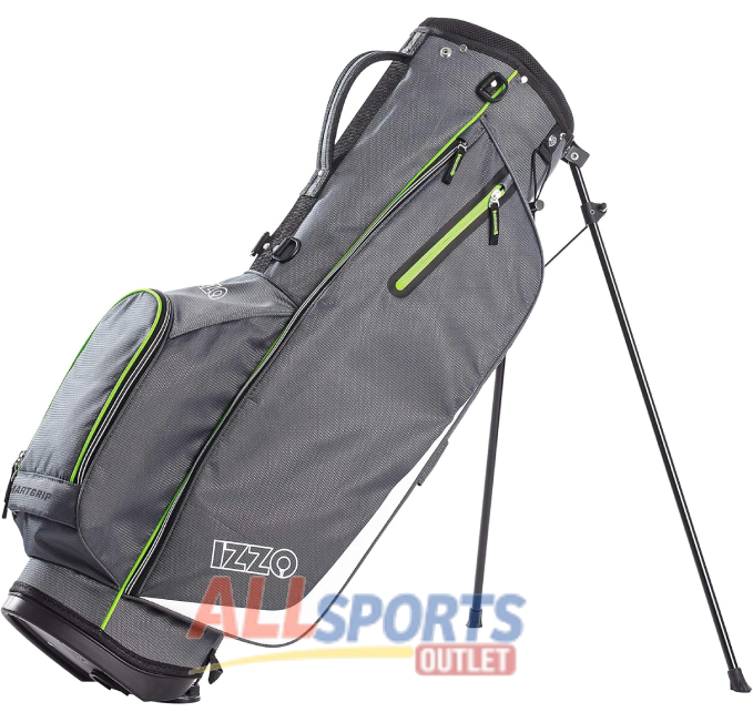 IZZO Golf Ultra-Lite Stand Bag Lightweight with Adjustable Straps and Dividers by All Sports Outlet