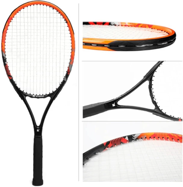 KEVENZ Lightweight Carbon Fiber Tennis Racket with Carrying Bag for Adults – Durable and Comfortable