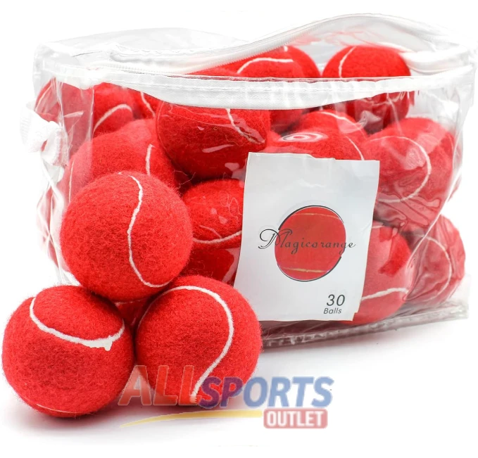 Magicorange Tennis Balls 30 Pack for Beginners Durable and High-Quality Training Balls