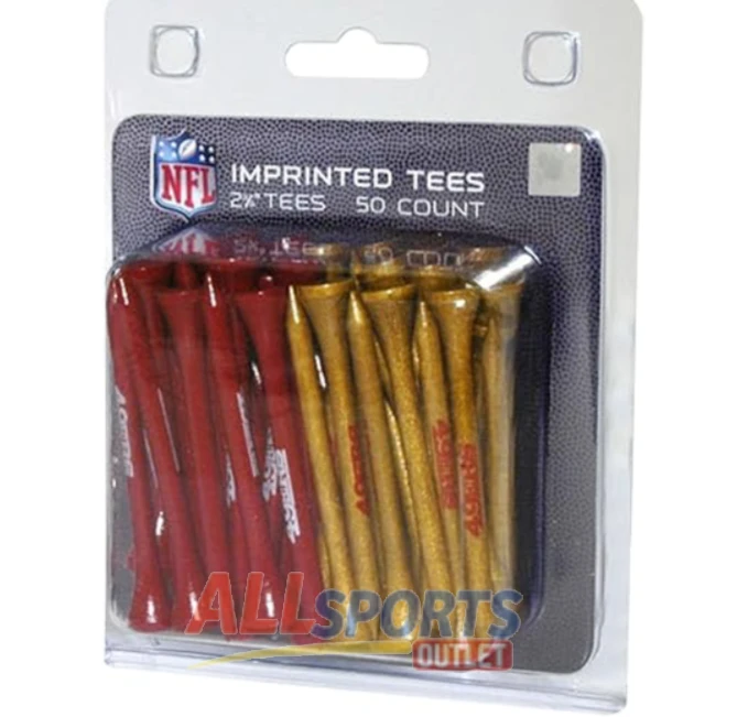 NFL Golf Tees Pack of 50 for Adults All Sports Outlet