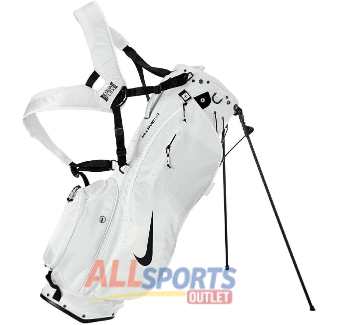 Nike Sport Lite Golf Bag White with Adjustable Strap and 5 Dividers