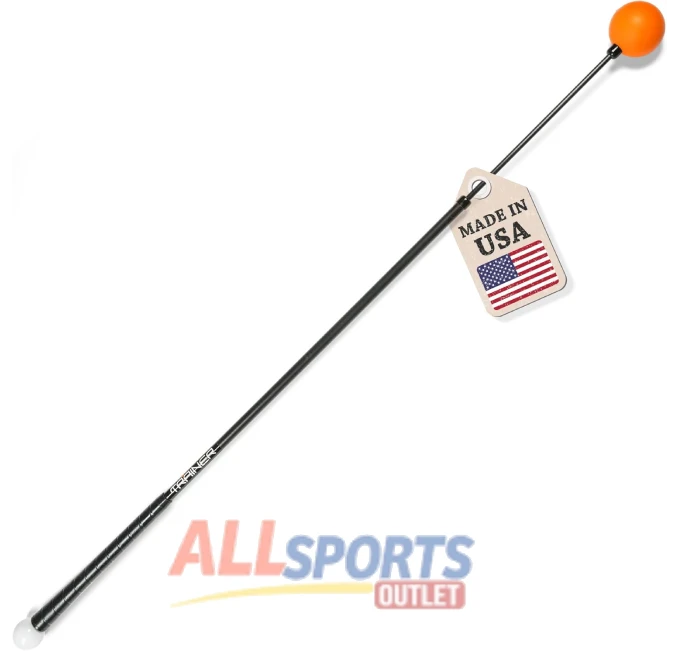 Orange Whip Golf Swing Trainer Aid USA Made for Balance Rhythm Flexibility