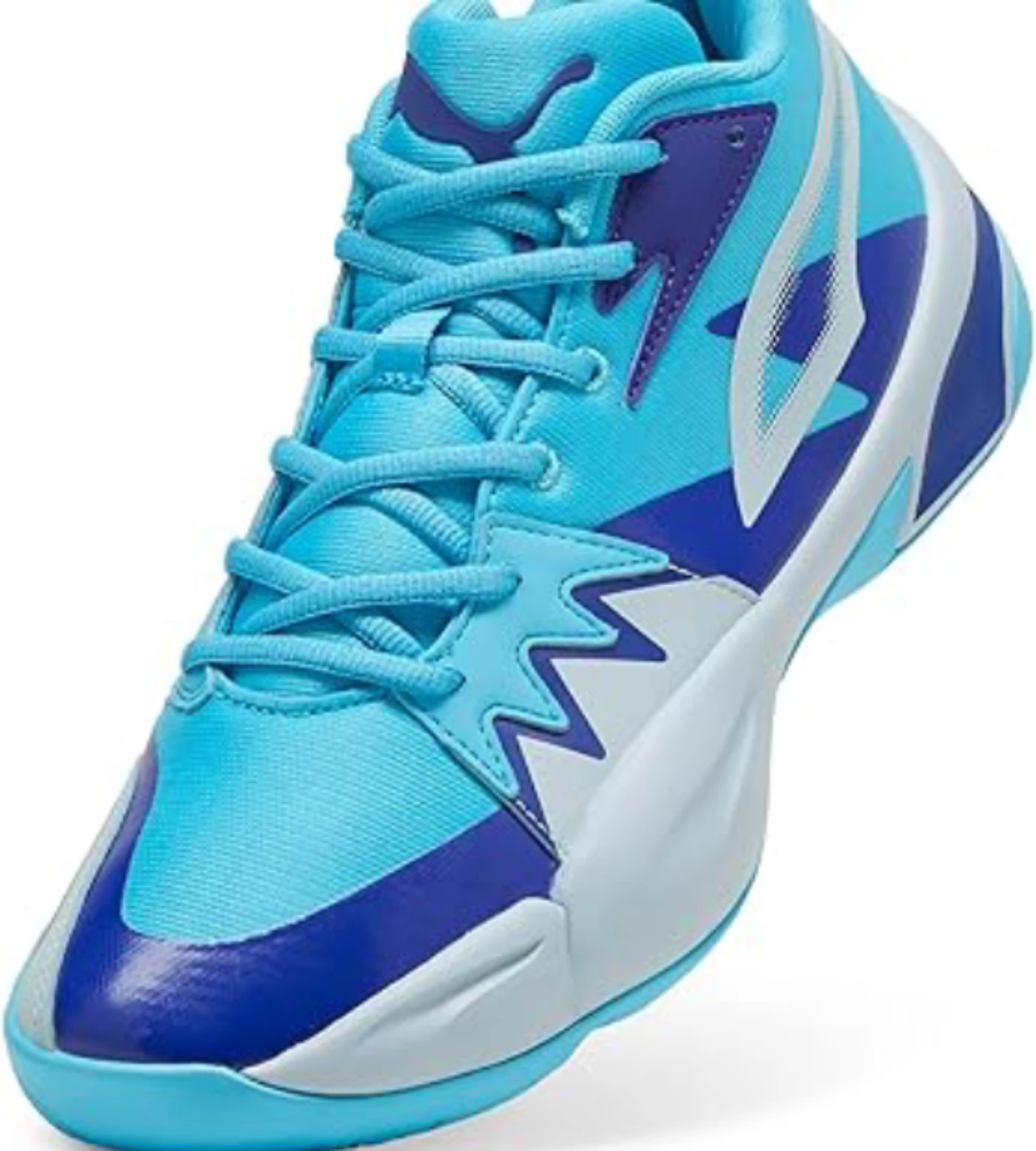 PUMA Men's Genetics Basketball Shoes designed for performance and style with superior grip and comfort. Available at All Sports Outlet. PUMA Men's Genetics Basketball Shoes featuring a durable leather upper and high-traction rubber sole ideal for sports and casual wear.