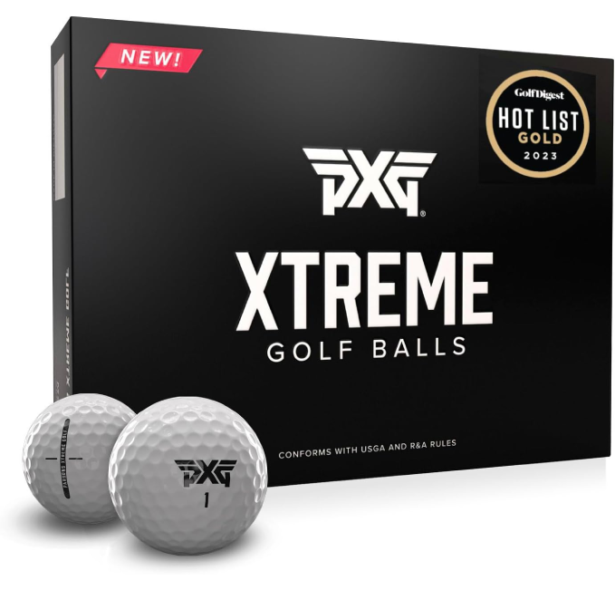 PXG Xtreme Golf Balls Ultimate Performance Pack of 12 Available at All Sports Outlet
PXG Xtreme Golf Balls Ultimate Performance for Distance and Control Pack of 12