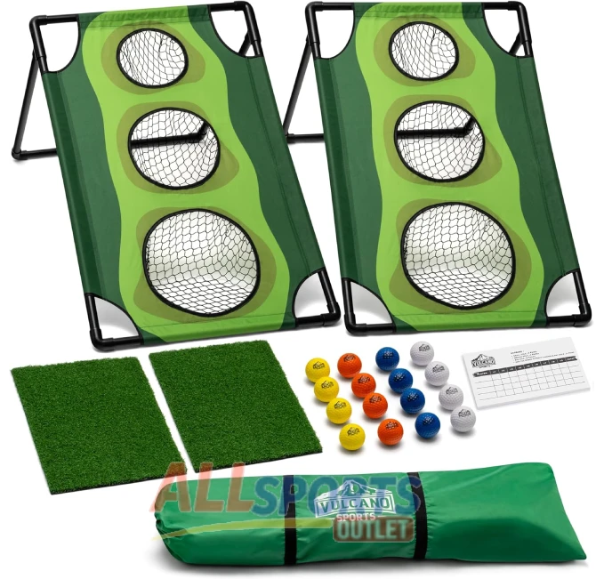 Par 1 Backyard Golf Cornhole Game for Adults with Golf Accessories