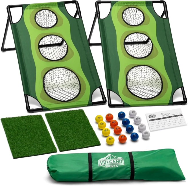 Par 1 Backyard Golf Cornhole Game for Adults - Perfect for Home Golf Practice and Fun
Par 1 Backyard Golf Cornhole Game for Adults with Golf Accessories