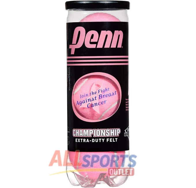 Penn Pink Championship Extra Duty Tennis Ball Can for Hard Court Play