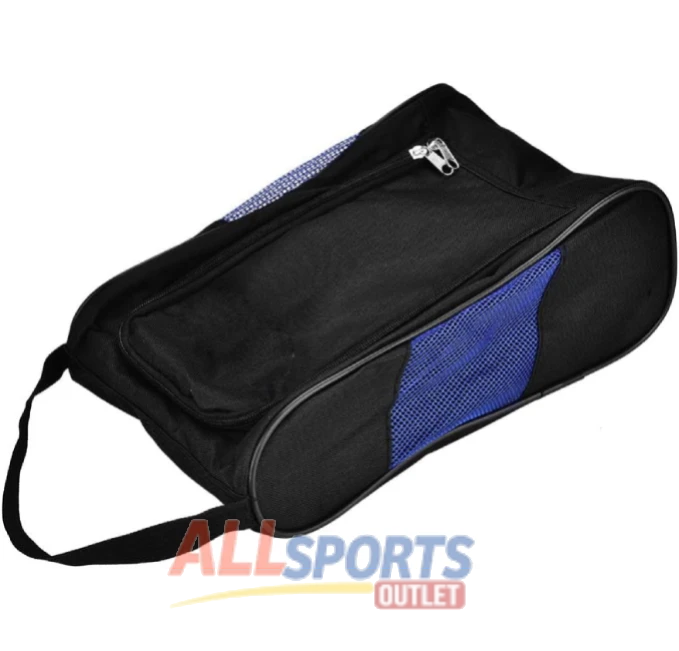 Portable golf shoes bag with zippered pocket for sports accessories