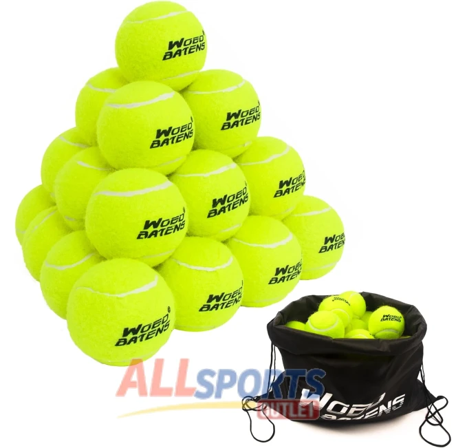 All Sports Outlet Premium Tennis Balls for Dogs and Training, Durable, High Elasticity, Set of 24 Balls