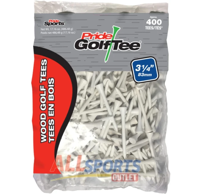 Pride Golf Tee 3-1/4 inch Deluxe 400 Count from All Sports Outlet