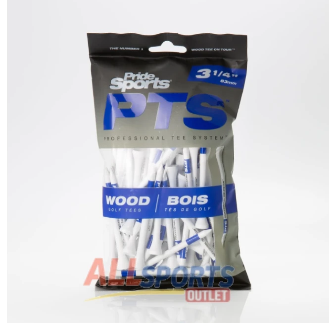 All Sports Outlet Pride Professional Tee System 75 Count White for Golf Drivers
