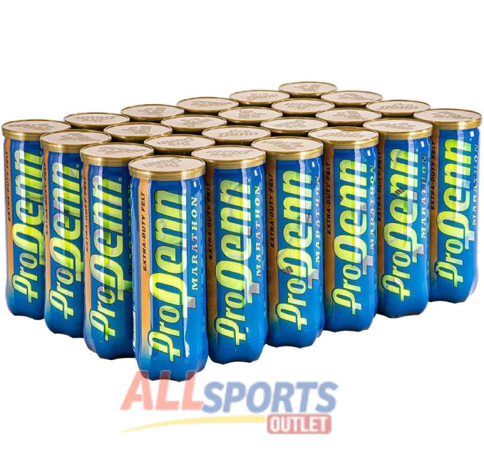 Pro Penn Marathon Extra Duty Tennis Balls 72 pack with Smart Optik felt for durability and visibility, ideal for competitive play.
