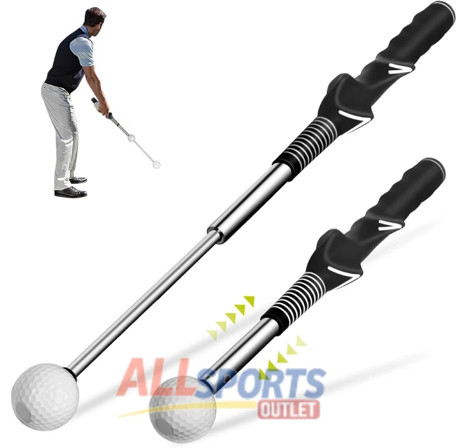 Retractable Golf Swing Aid for Speed Training Right-Handed Grip for Tempo and Strength Improvement