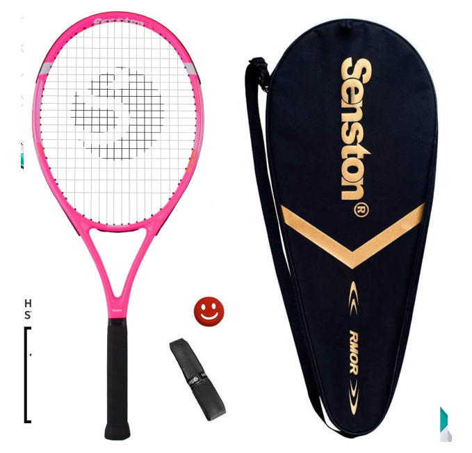 Senston 27 Inch Tennis Racket Lightweight with Control Grip for Beginners