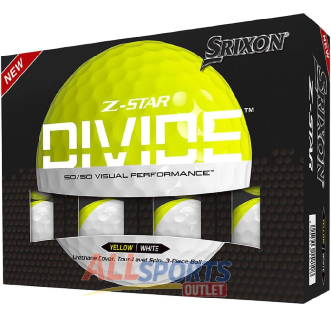 Srixon Z-Star Divide 8 Golf Balls designed for high-speed players with enhanced spin and control.