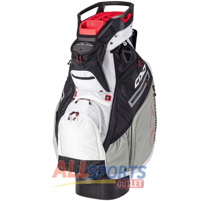 Sun Mountain C-130 Golf Cart Bag Charcoal with 14 Full-Length Dividers