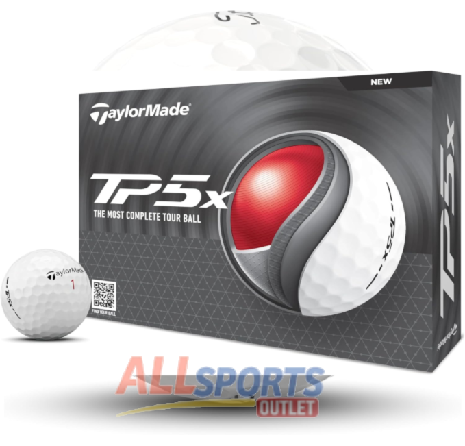 TaylorMade Golf 2024 TP5X Golf Balls designed for high performance and maximum distance, available at All Sports Outlet.