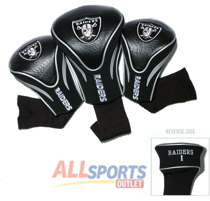 Team Golf NFL Numbered 1 3 X Fits Oversized Drivers Velour Lined Club Protection