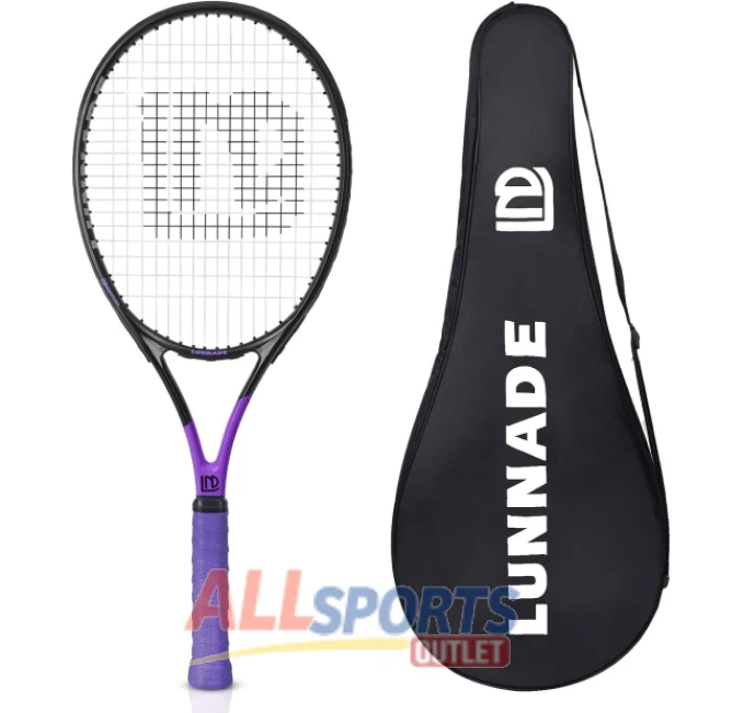 All Sports Outlet Adult Tennis Racket 27 Inch Carbon Fiber Shockproof Lightweight