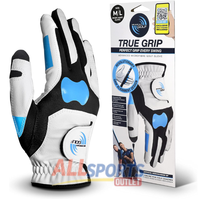True Grip Training Golf Glove for Men by All Sports Outlet to Improve Swing Control