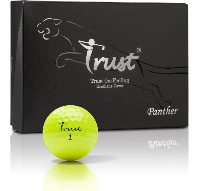 Trust Panther Golf Ball Extra Thin Urethane Cover with Max COR at All Sports Outlet
Trust Panther Golf Ball Extra Thin Urethane Cover Max COR Big Core
