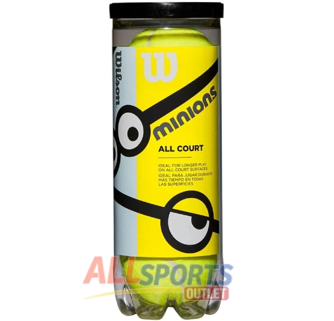 WILSON Minions Youth Tennis Balls Stage 1 2 3 for Junior Players