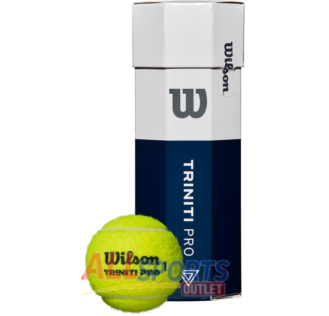 WILSON Triniti Pro Tennis Balls 3 Pack Yellow for competitive play and durability