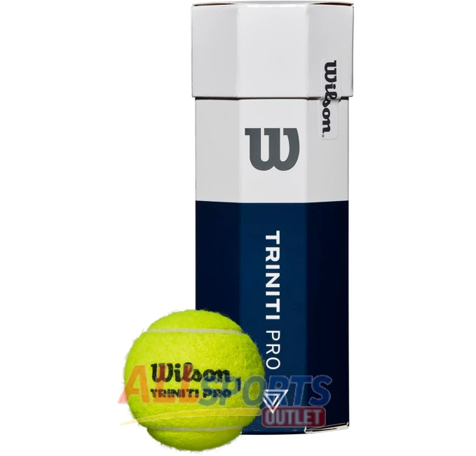 WILSON Triniti Pro Tennis Balls 3 Pack Yellow for competitive play and durability
