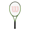 Wilson Blade Feel Comp youth tennis racket in green with perforated grip for kids aged 7-8