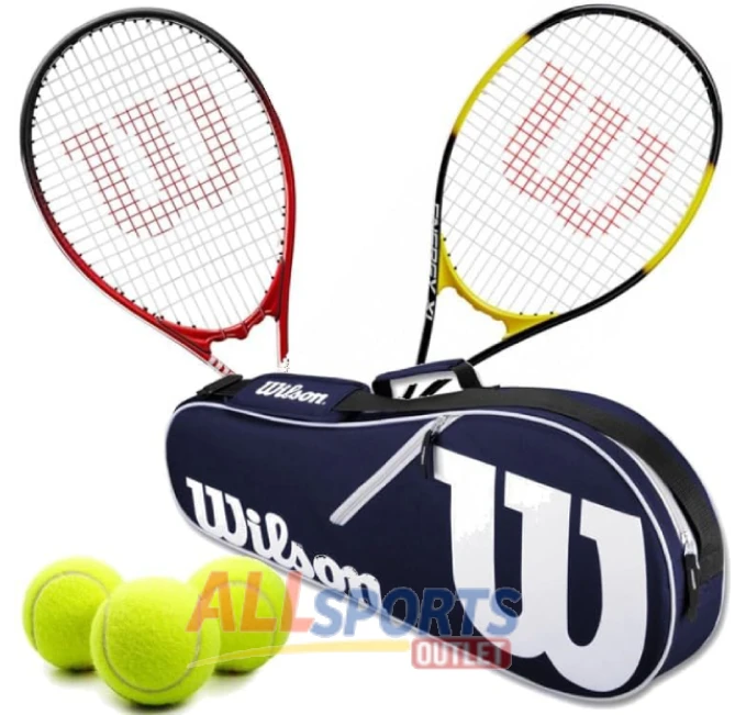 Wilson Pro Staff Precision Energy XL Tennis Racquet Bundle with Advantage II Tennis Bag and 3 Tennis Balls for Beginners at All Sports Outlet