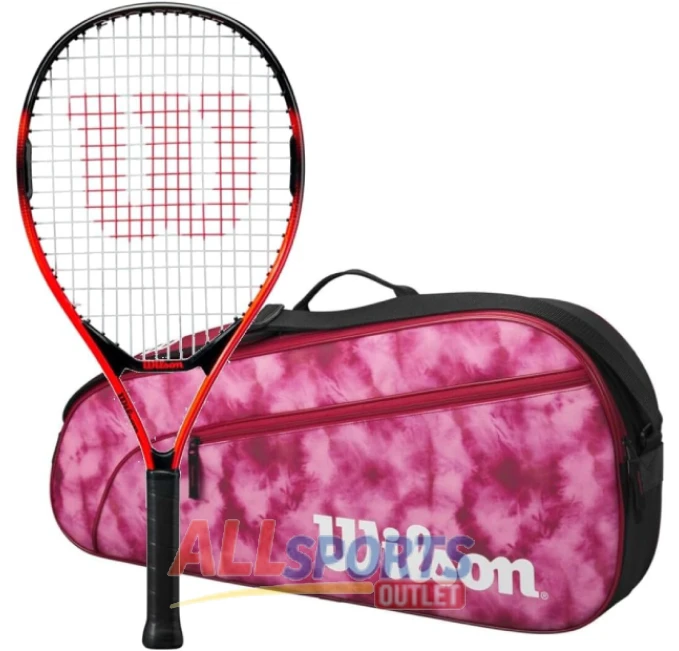 Wilson Pro Staff Precision Jr Tennis Racquet and Tennis Bag Set for Beginners