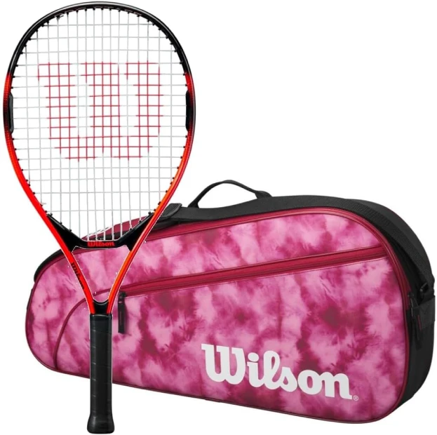 Wilson Pro Staff Precision Jr Tennis Racquet and Tennis Bag Set for Beginners