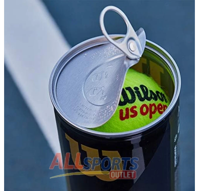 Wilson US Open Extra Duty Tennis Balls 4 Can Pack for Hard Court Play at All Sports Outlet