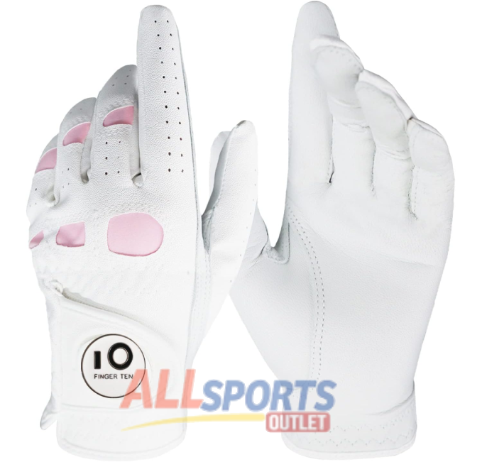 All Sports Outlet Women's Leather Golf Glove with Extra Grip for Improved Performance