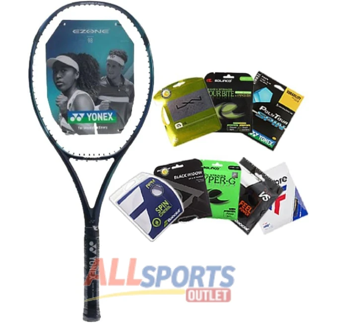All Sports Outlet Yonex Ezone 98 7th Gen Tennis Racquet with Synthetic String in Various Colors and Tensions