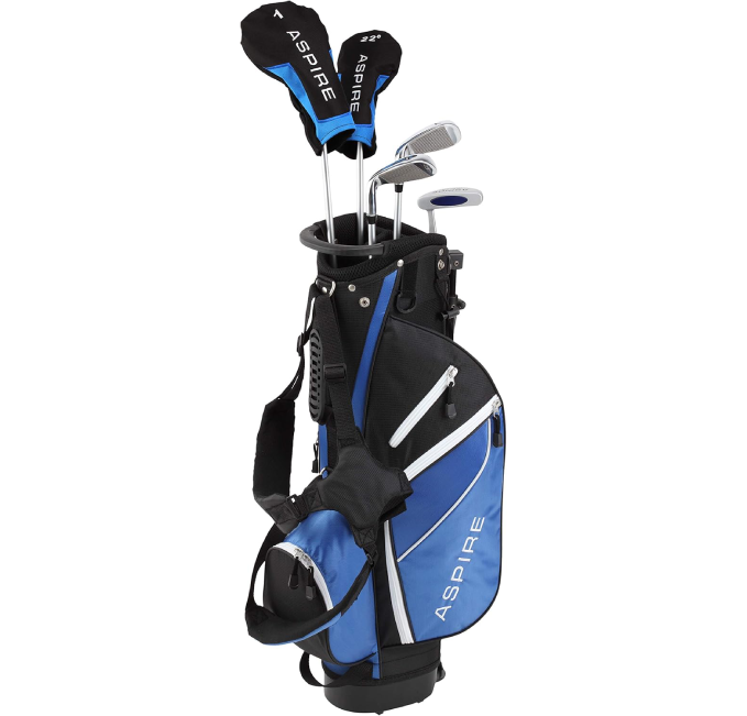 Aspire Junior Plus Complete Golf Set for Boys and Girls Ages 9-10 Right-Handed Aspire Junior Plus Complete Golf Set for Boys and Girls Ages 9-10