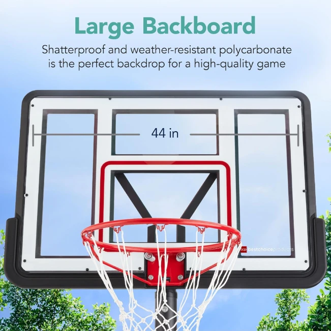 Best Choice 10ft Basketball Hoop Outdoor Goal for Driveway or Backyard