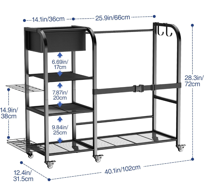 "Golf Bag Stand and Storage Rack with Wheels for Easy Mobility from All Sports Outlet"
"Best Golf Bag Stand and Storage Rack with Wheels All Sports Outlet"