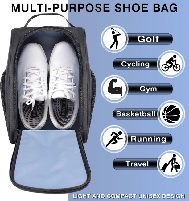 Best Golf Shoe Bag with Clasp Handle Available at All Sports Outlet