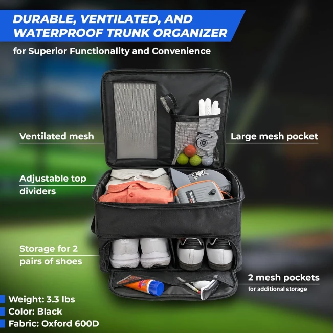 Best Golf Trunk Organizer for Car Storage All Sports Outlet Durable and Waterproof