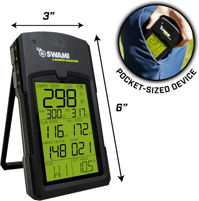 Best IZZO Golf Swami Launch Master Golf Monitor for Accurate Tracking
