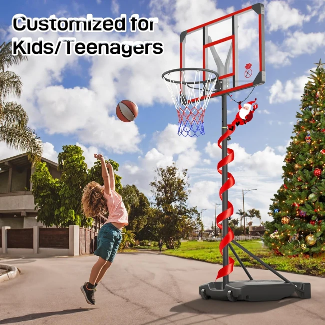Best Kids Basketball Hoop Adjustable 4.82-8.53ft for Outdoor Play All Sports Outlet
