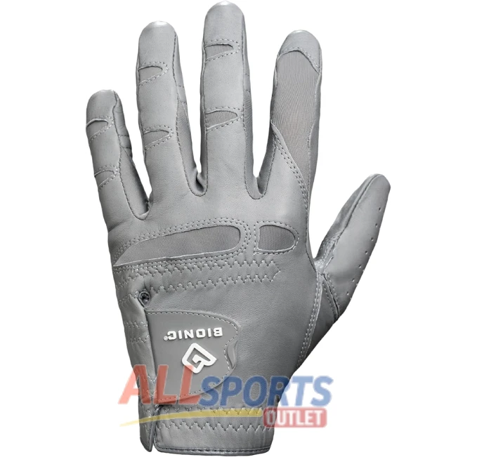Bionic Men's StableGrip 2.0 Grey Golf Glove with Premium Cabretta Leather