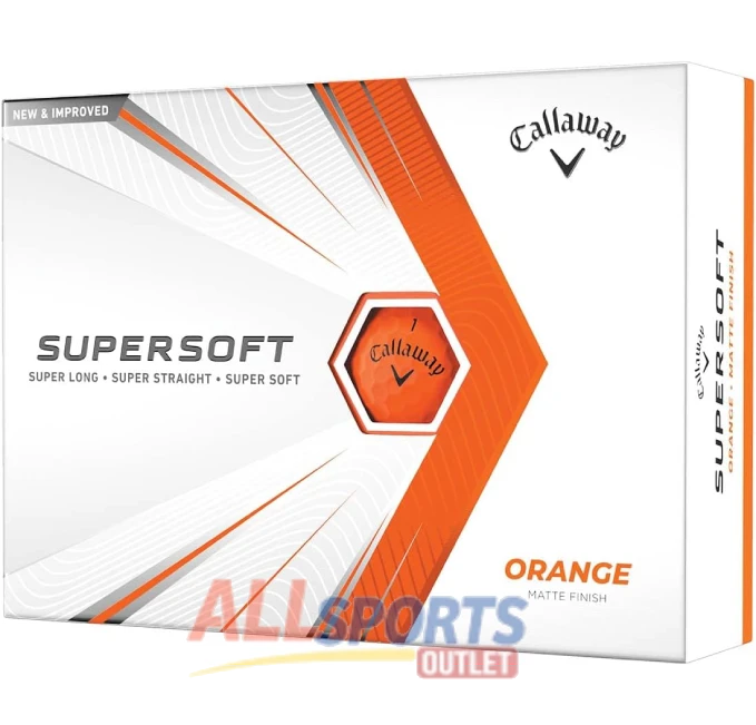 Callaway Golf Supersoft 2021 Golf Balls in Orange at All Sports Outlet