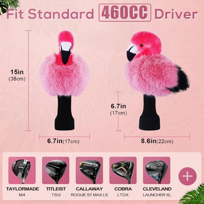 Funny Animal Plush Golf Club Head Covers Driver Headcover Standard 460cc All Sports Outlet
