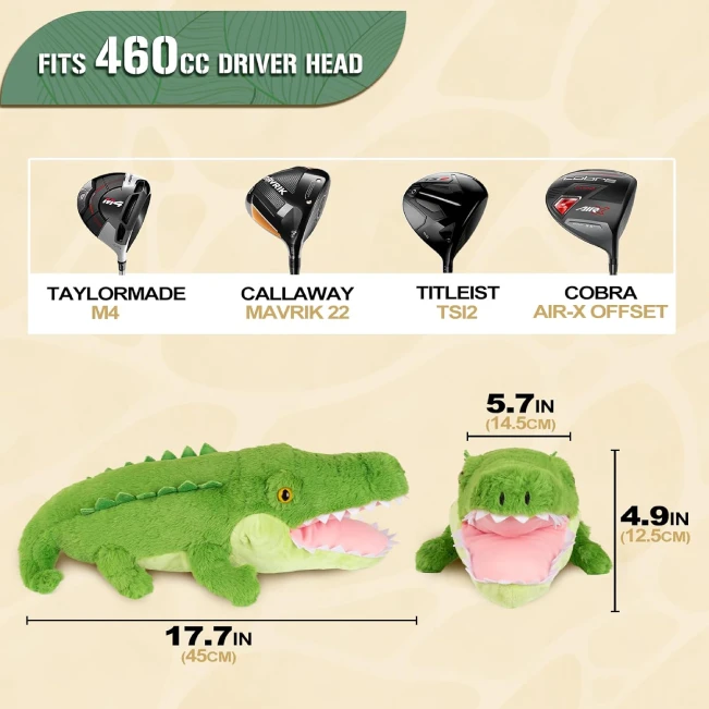 Funny Animal Plush Golf Driver Headcover for 460cc Club