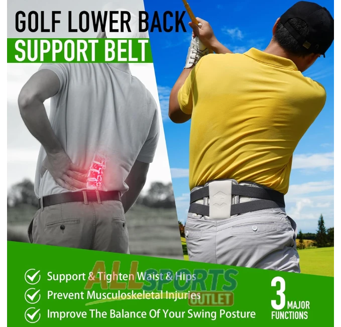 GAIARENA Golf Lower Back Support Belt for Swing Training at All Sports Outlet