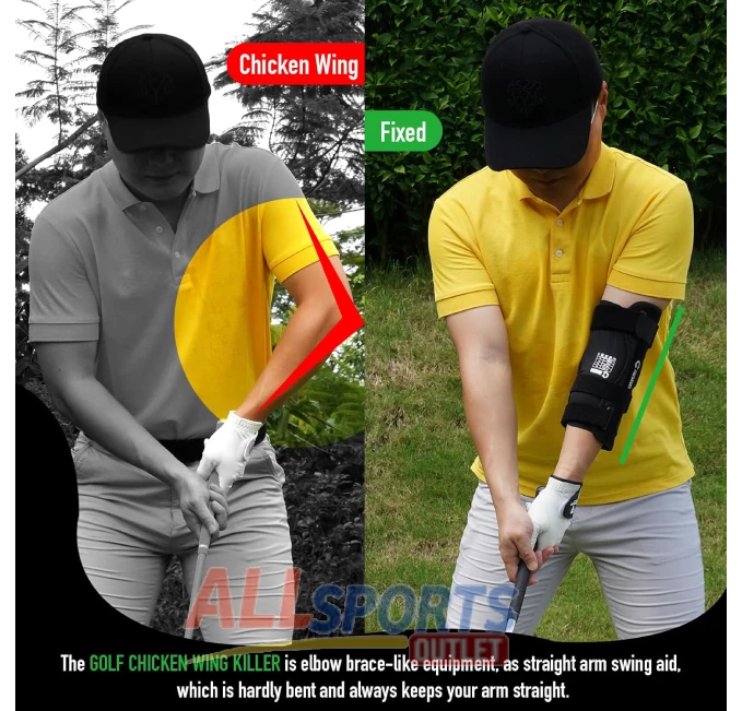GAIARENA Golf Training Aid Elbow Brace to Improve Swing All Sports Outlet