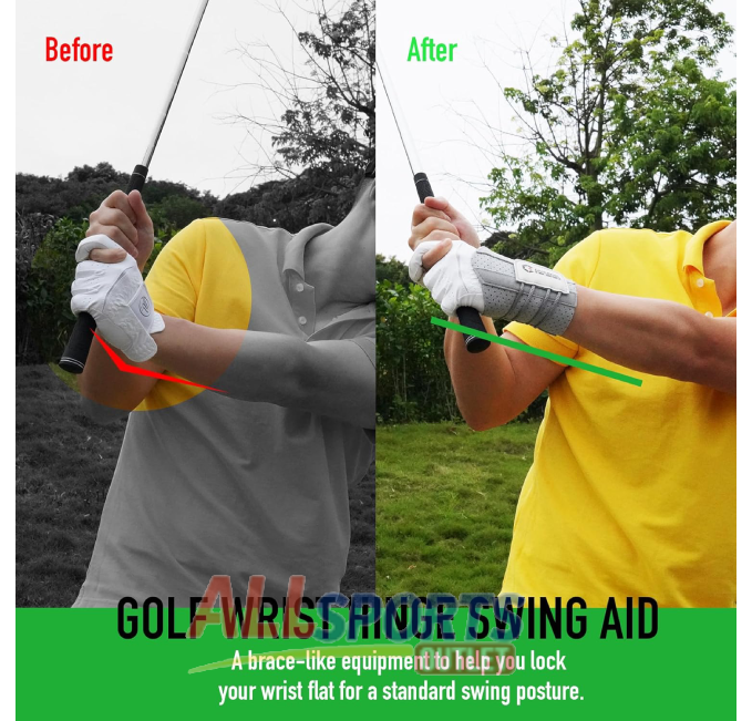 GAIARENA Golf Wrist Brace Wrist Hinge Swing Aid for Correct Wrist Angle at All Sports Outlet