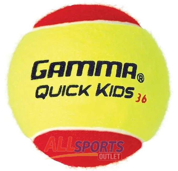 GAMMA Quick Kids Tennis Balls Great for Practice Available at All Sports Outlet